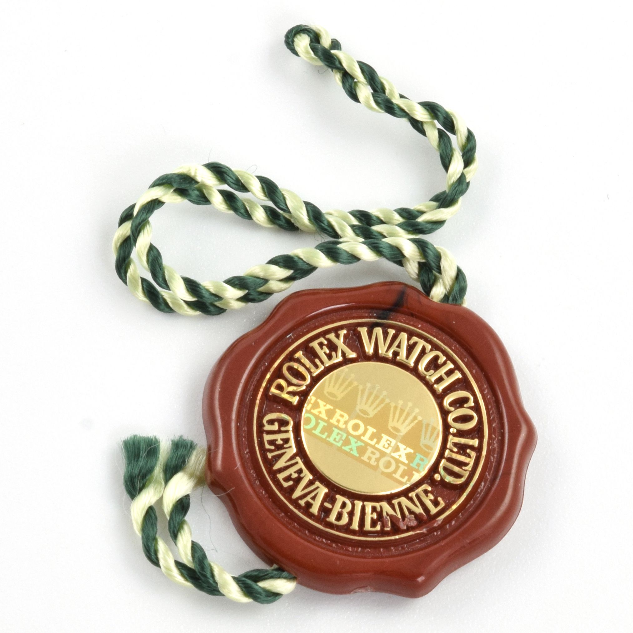 Rolex Vintage Red Hologram Watch Swing Hang Tag – 25mm Diameter