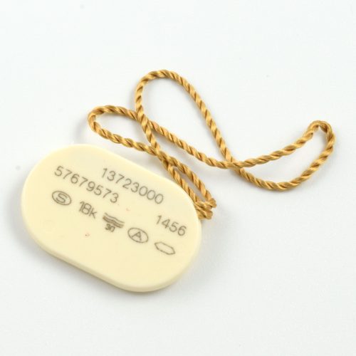 Omega Constellation Gold & Steel 25.5mm Cream Hang Tag for 1372.30.00 Watch – With Original String