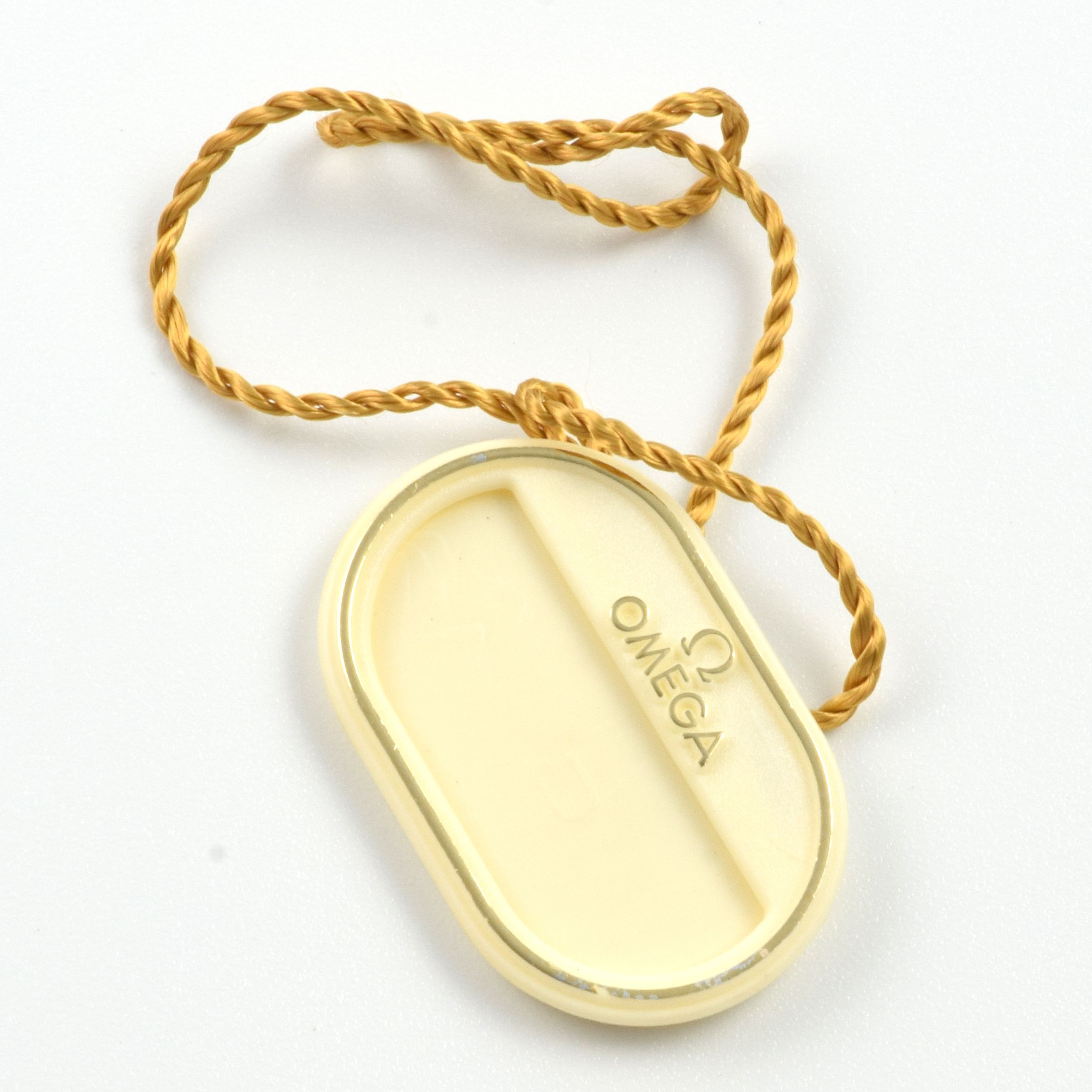 Omega Seamaster Steel Date Watch Cream Hang Tag for 2517.50.00 Watch – With Original String - Image 2