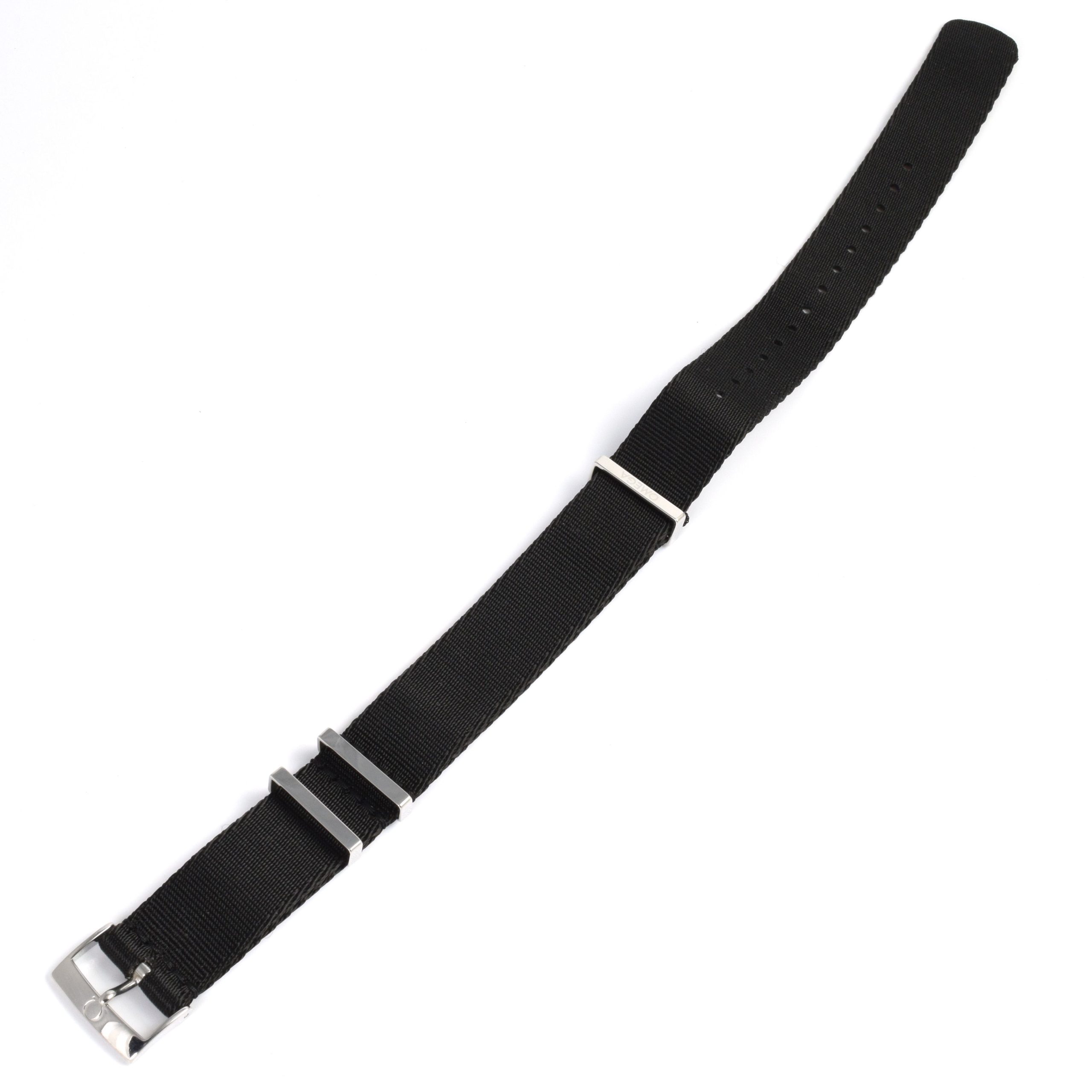 Omega Speedmaster NATO Black ZSZ002084 20mm Watch Strap & Buckle – Genuine Omega Replacement - Image 6