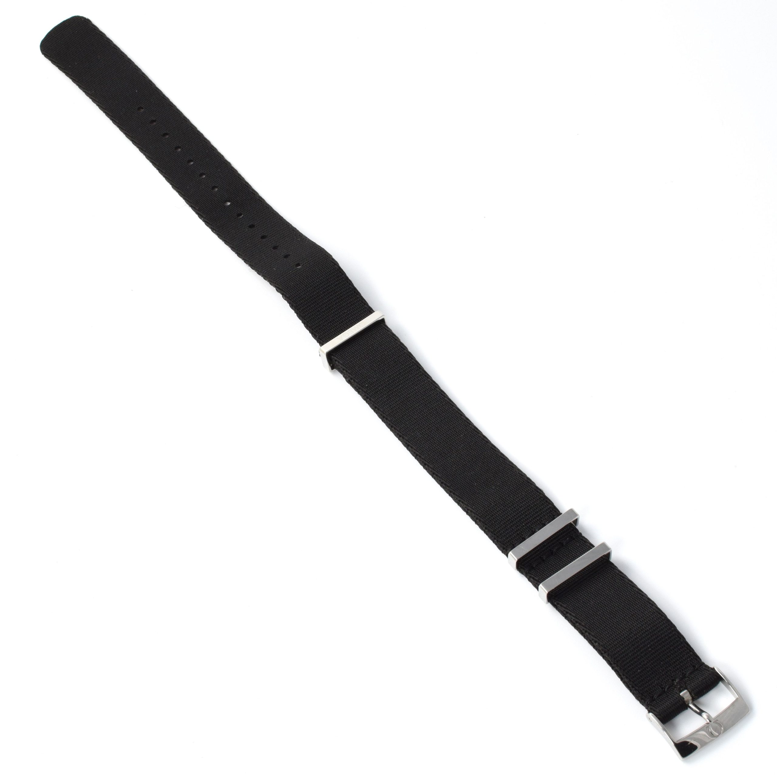 Omega Speedmaster NATO Black ZSZ002084 20mm Watch Strap & Buckle – Genuine Omega Replacement - Image 9