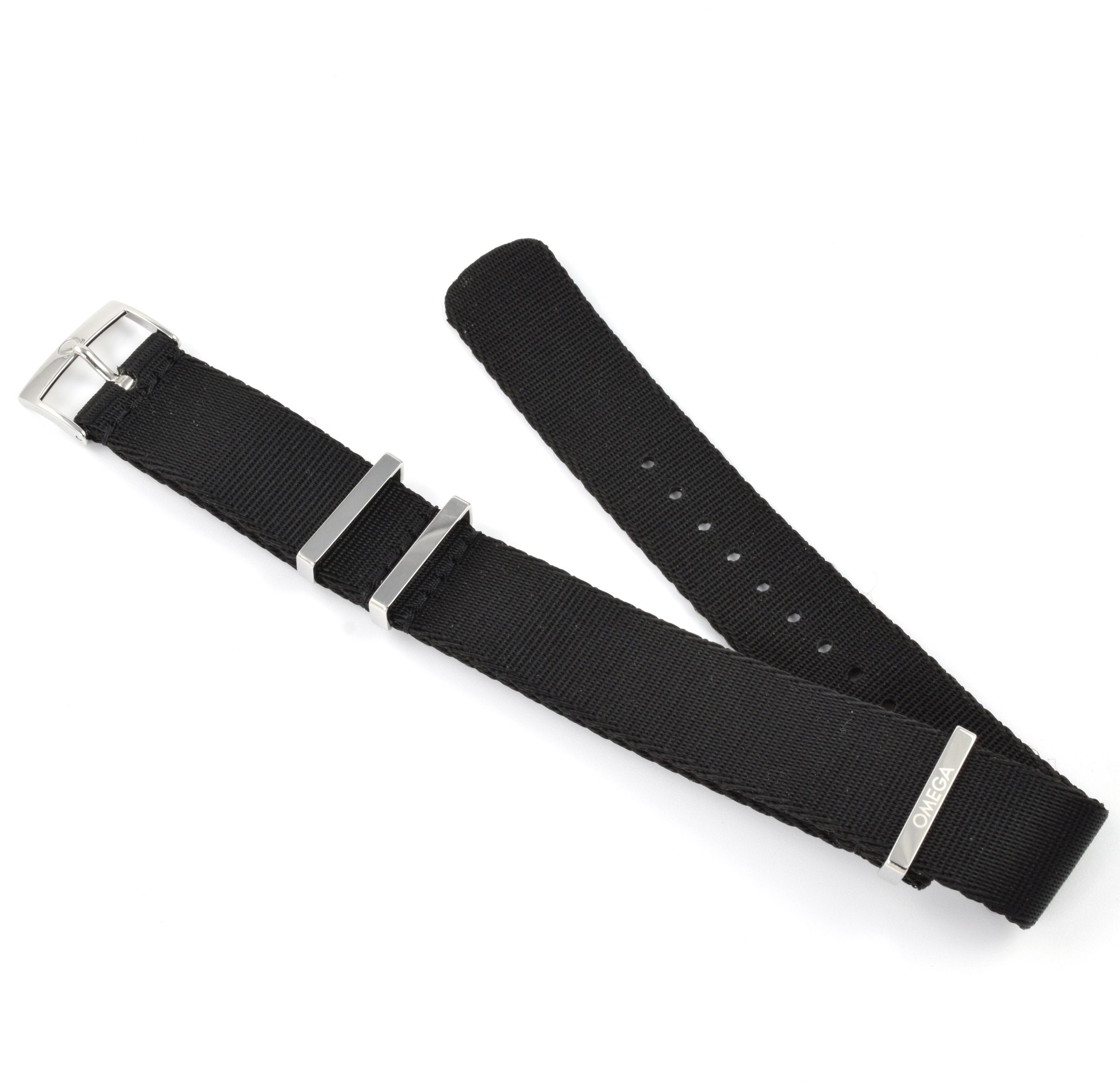 Omega Speedmaster NATO Black ZSZ002084 20mm Watch Strap & Buckle – Genuine Omega Replacement - Image 8