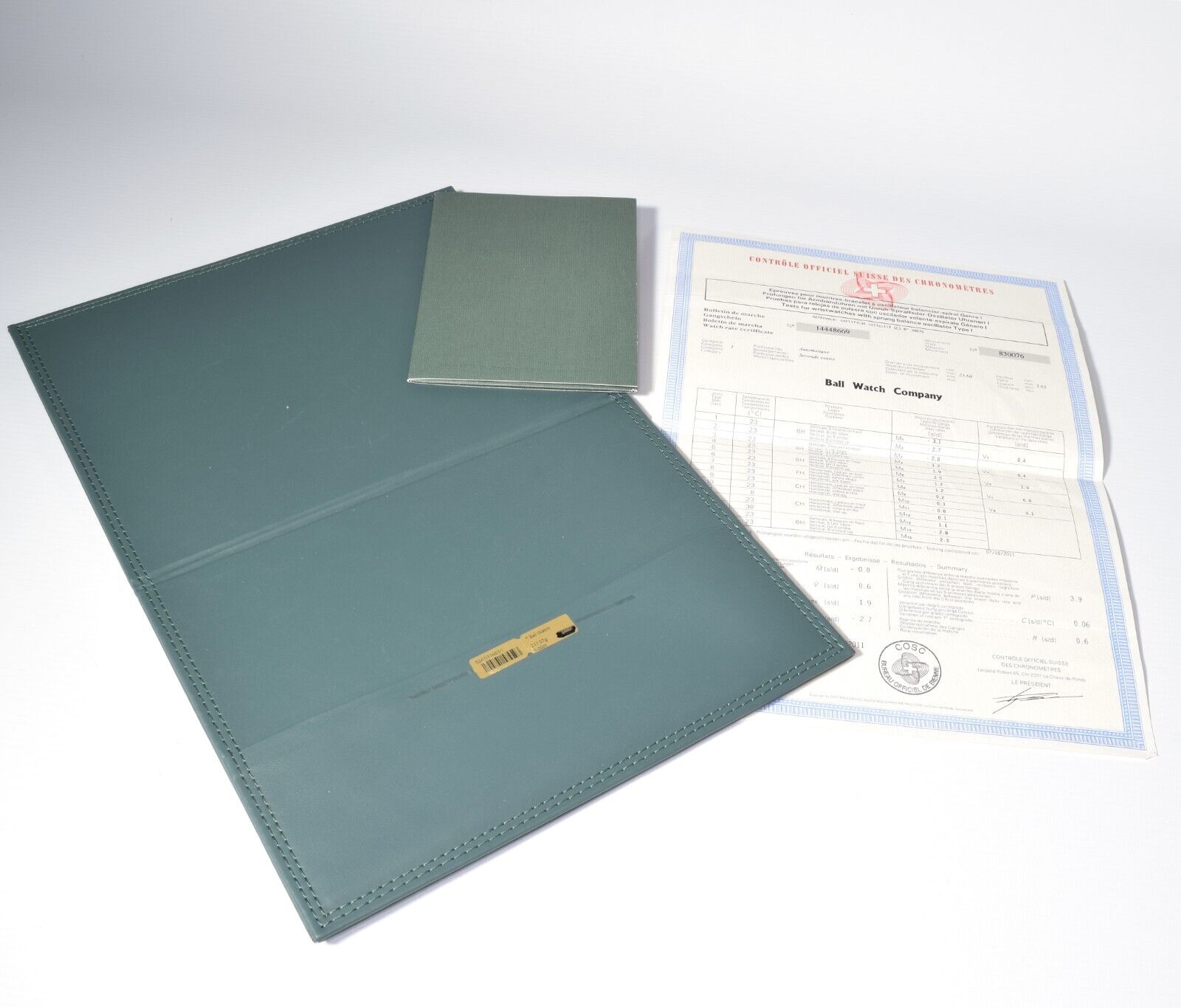 Authentic Ball Engineer Hydrocarbon Green Watch Document Certificate with Instruction CD