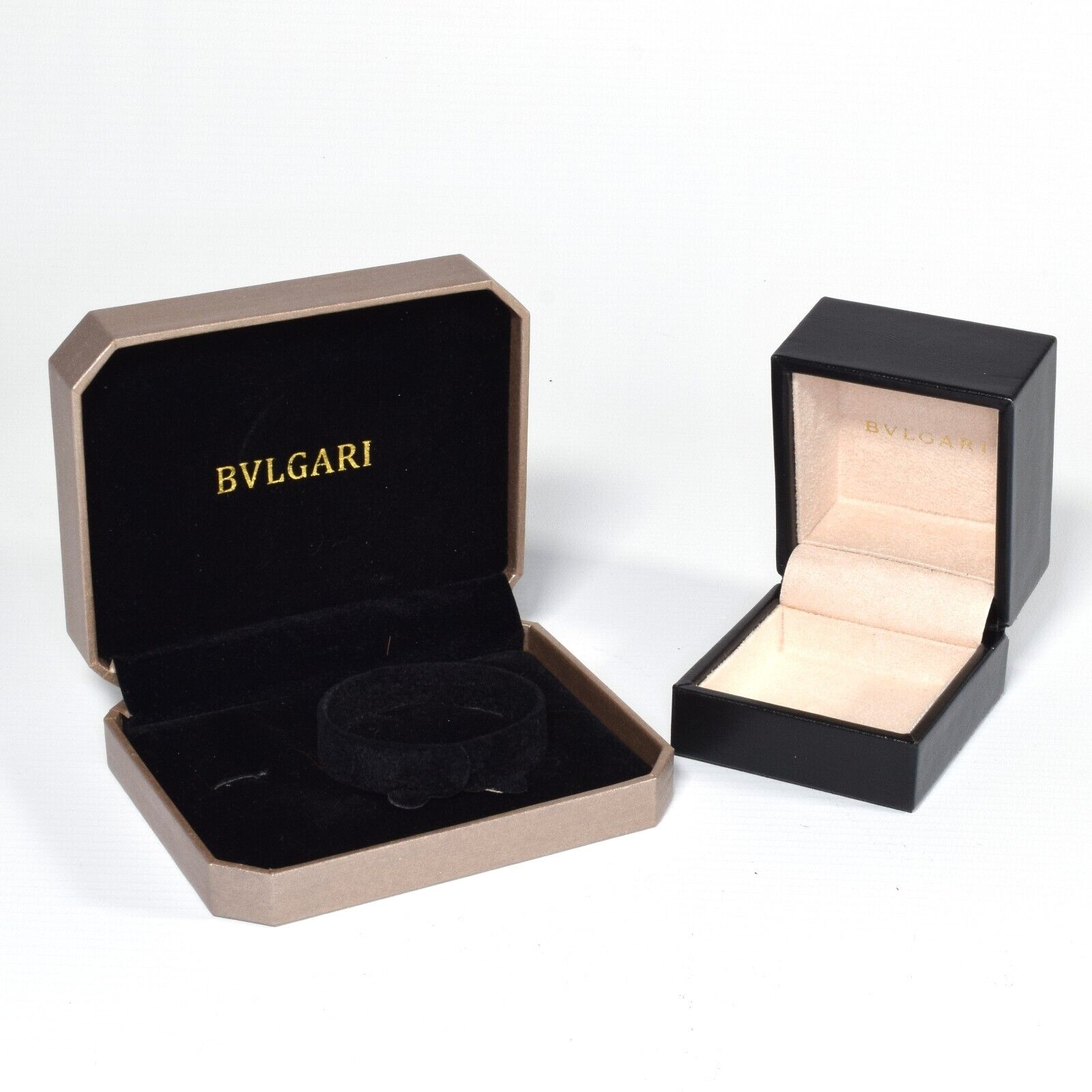 Authentic Bvlgari Vintage Jewellery and Watch Storage Case Set – Ring Boxes, Pouches & More - Image 4