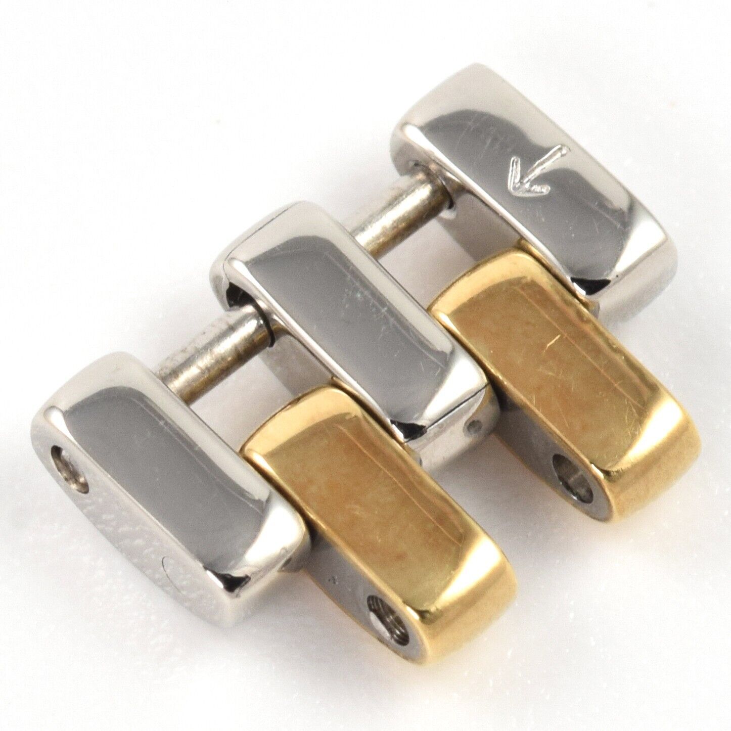 Genuine Omega De Ville Ladies 6202/822 Gold & Steel 11mm Wide Watch Strap Link – Authentic Replacement for Omega Watches - Image 9