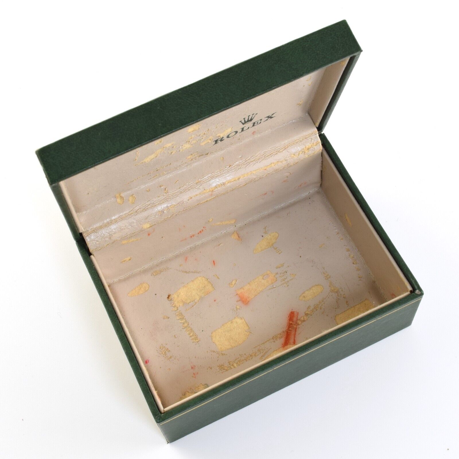 Rolex Vintage 1980’s Green Leather Watch Case Storage Box (Ref 06.00.06) - Image 8