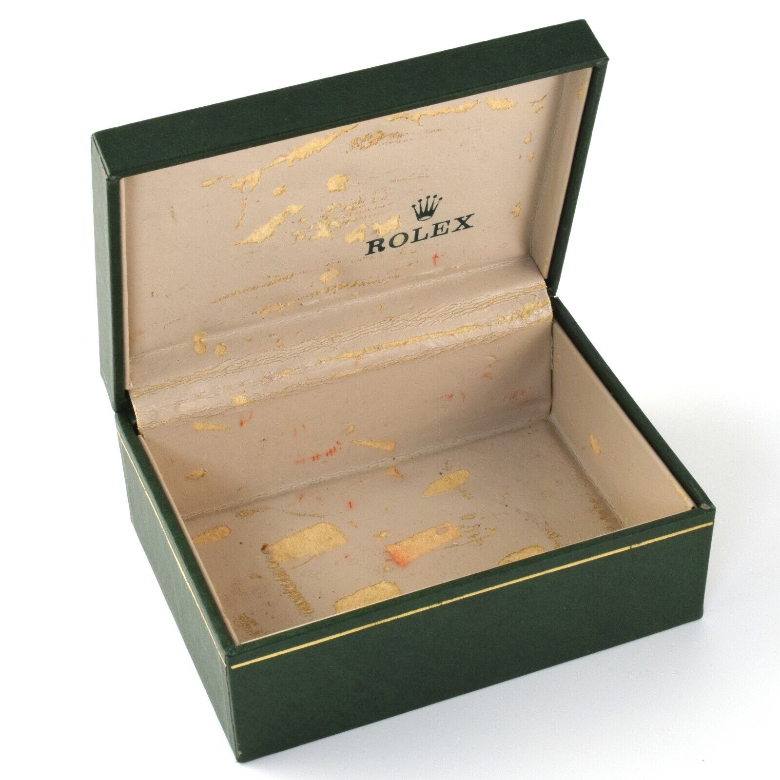Rolex Vintage 1980’s Green Leather Watch Case Storage Box (Ref 06.00.06) - Image 4