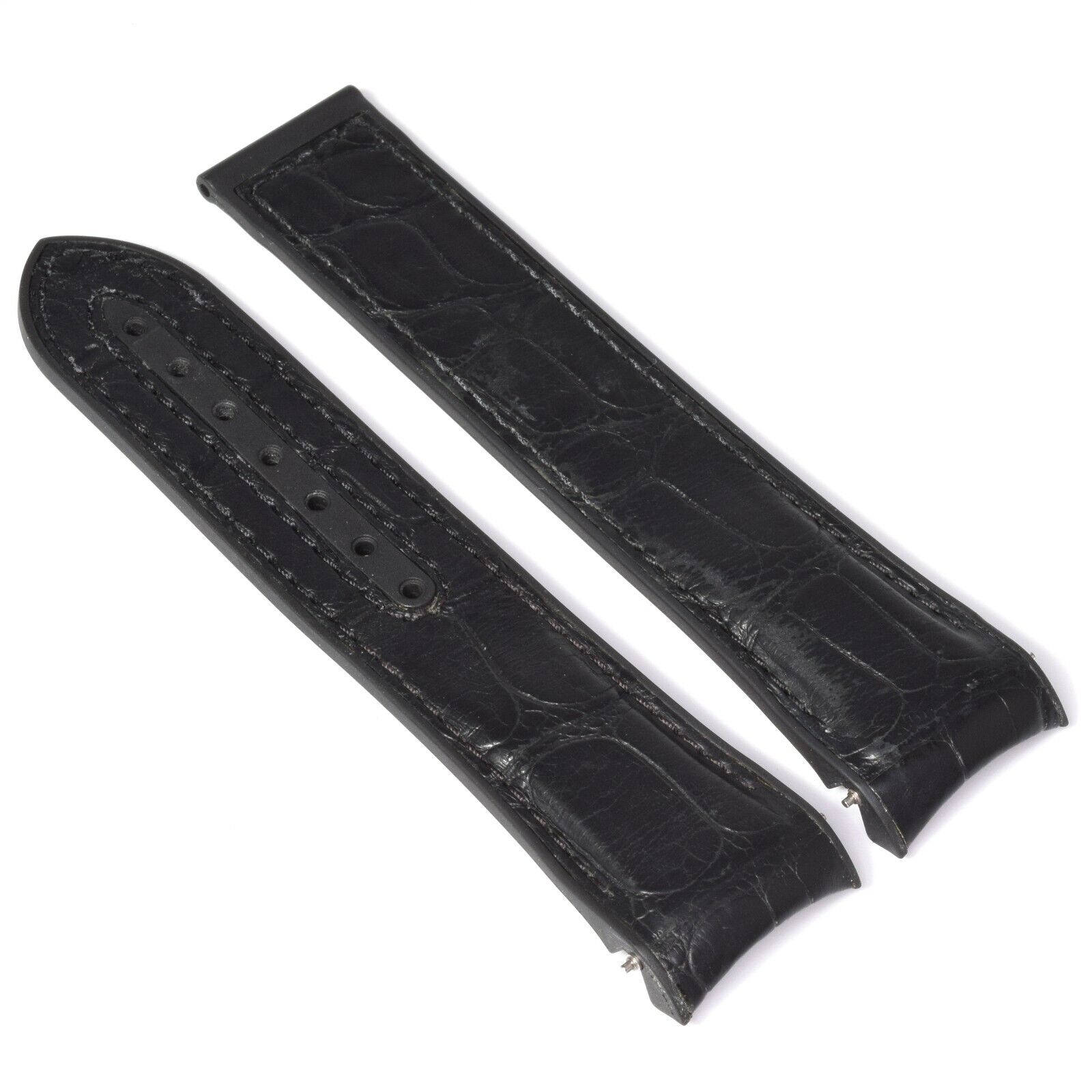 Authentic Omega Planet Ocean Deep Black RUZ005516 Rubber Strap – 22mm to 20mm - Image 4