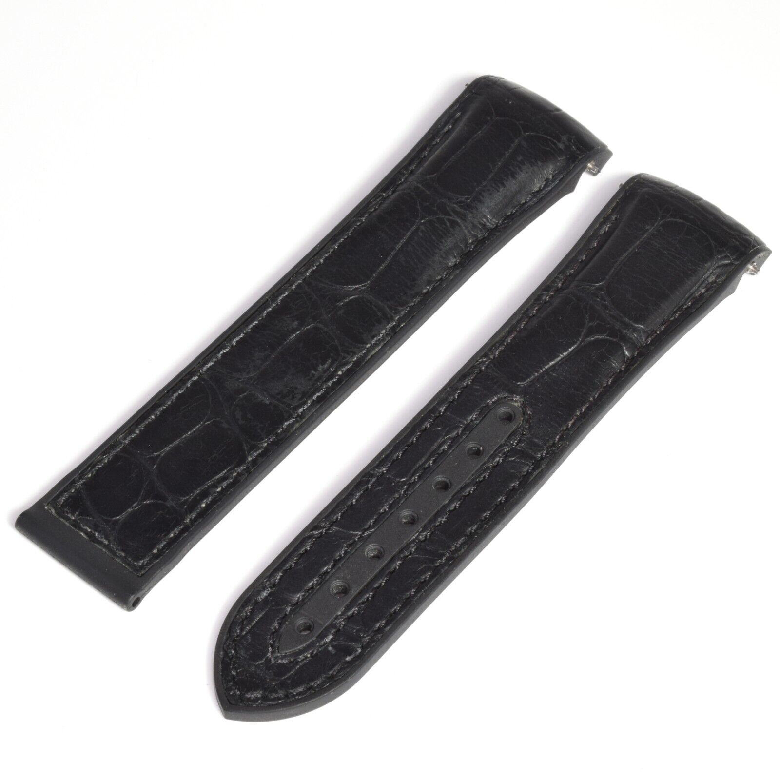 Authentic Omega Planet Ocean Deep Black RUZ005516 Rubber Strap – 22mm to 20mm - Image 2