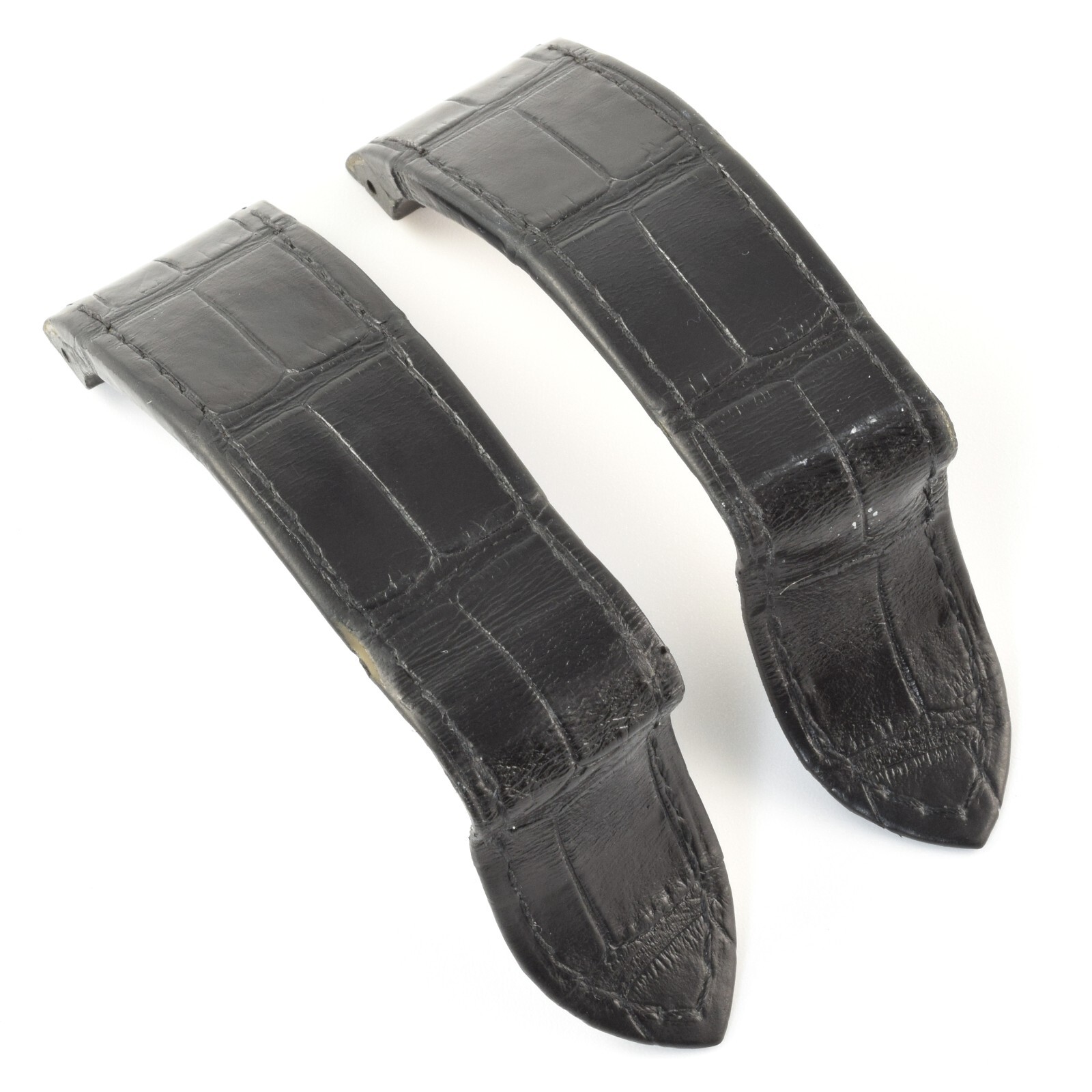 Authentic Cartier Santos 100 XL Black Alligator Watch Strap 23mm–21mm – Fits Models 2656 and 2774