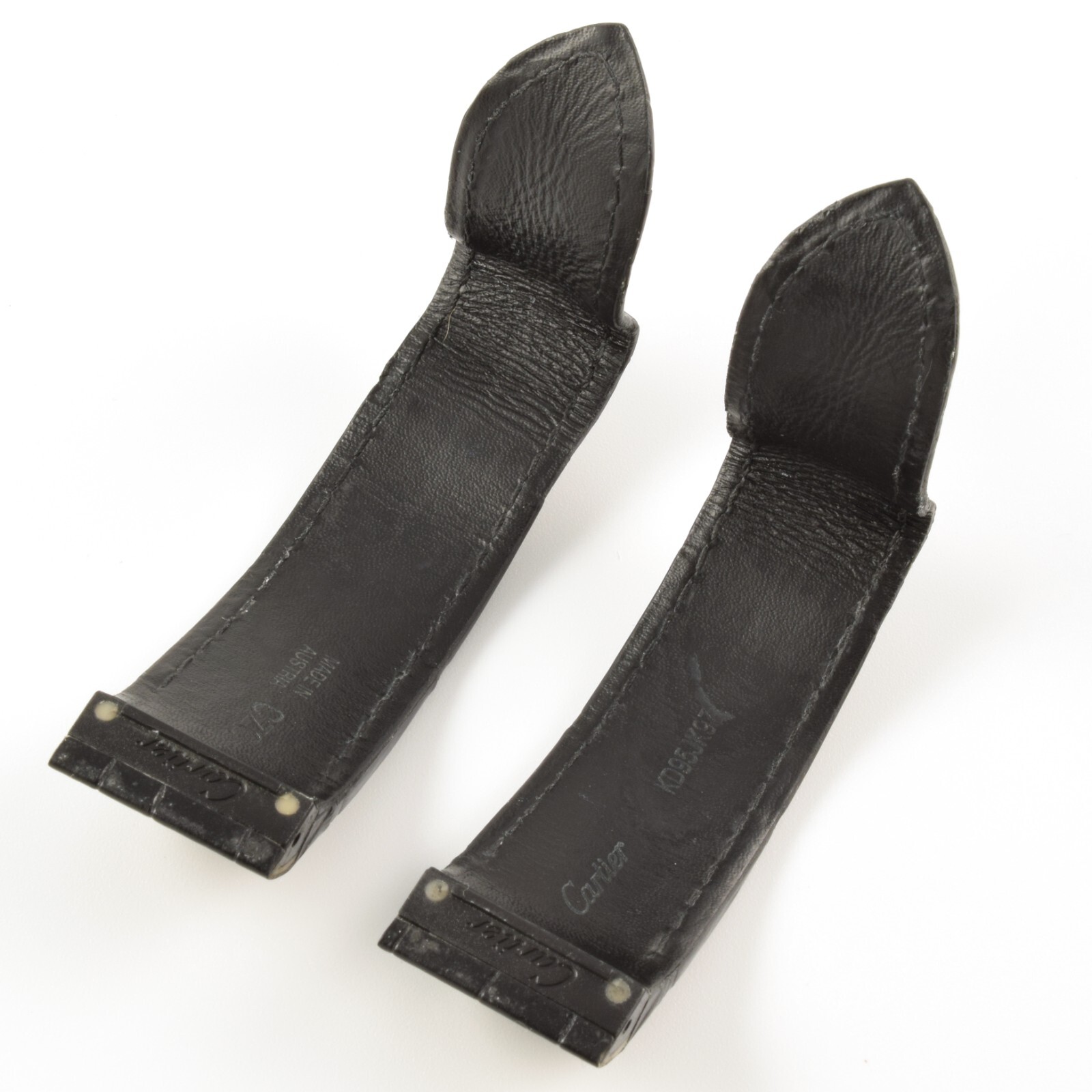 Authentic Cartier Santos 100 XL Black Alligator Watch Strap 23mm–21mm – Fits Models 2656 and 2774 - Image 4