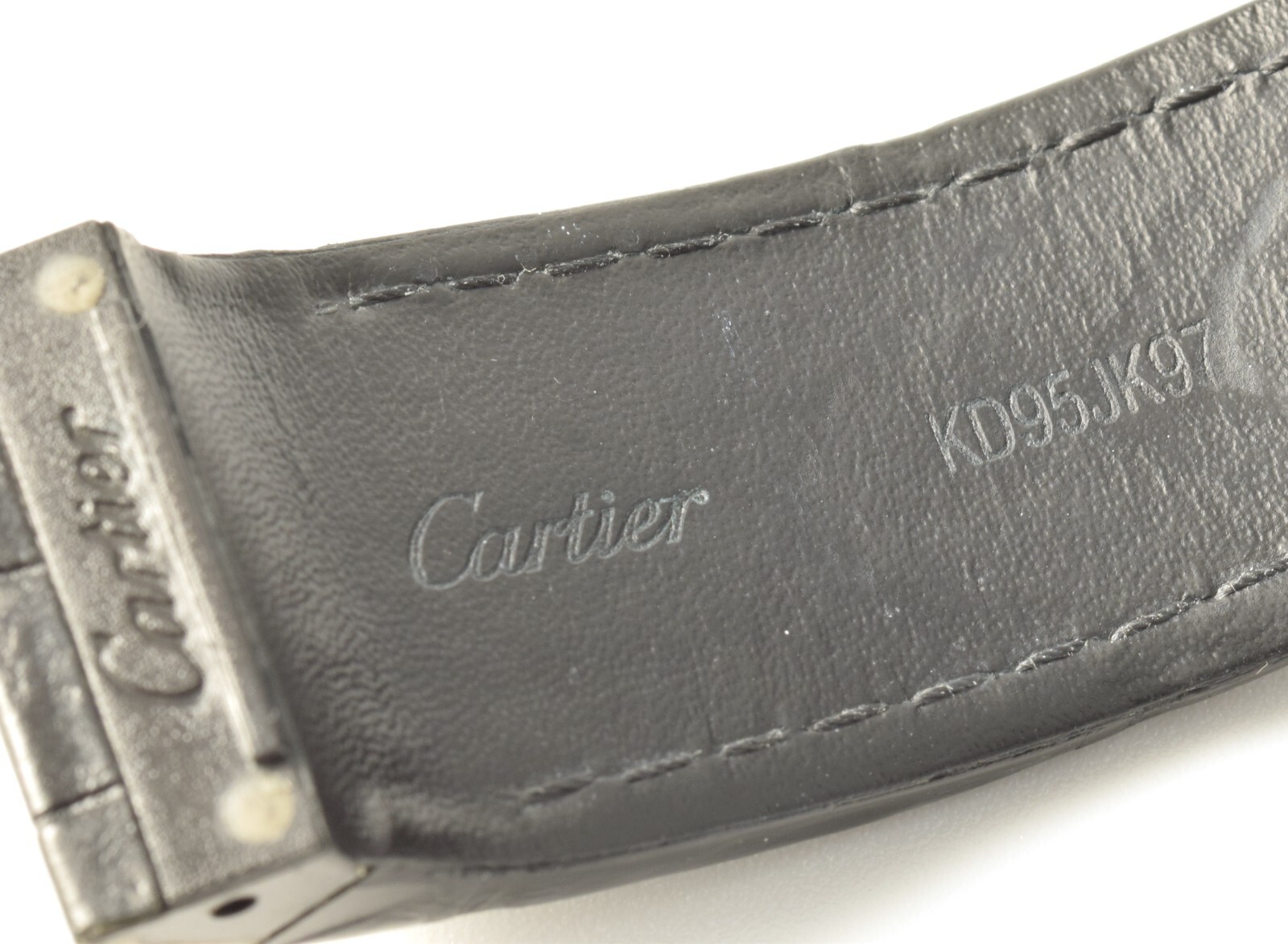 Authentic Cartier Santos 100 XL Black Alligator Watch Strap 23mm–21mm – Fits Models 2656 and 2774 - Image 12