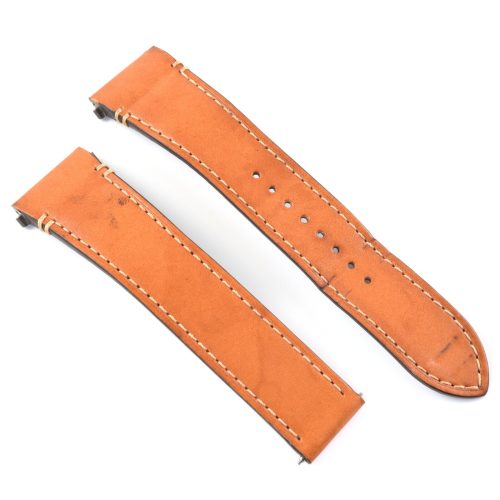 Authentic Cartier Santos 4072 Large Model Tan Leather Watch Strap 21mm–18mm