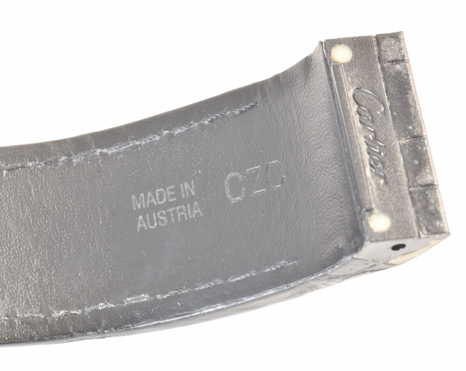 Authentic Cartier Santos 100 XL Black Alligator Watch Strap 23mm–21mm – Fits Models 2656 and 2774 - Image 10
