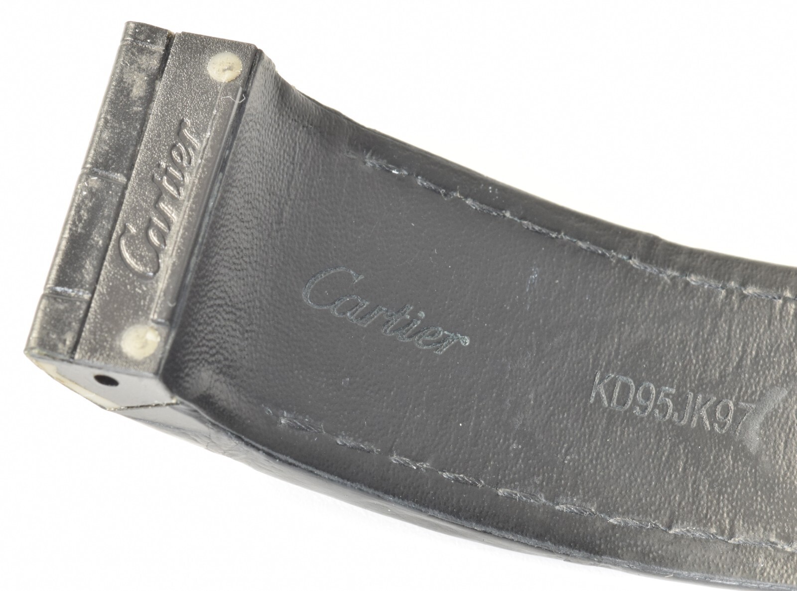 Authentic Cartier Santos 100 XL Black Alligator Watch Strap 23mm–21mm – Fits Models 2656 and 2774 - Image 11