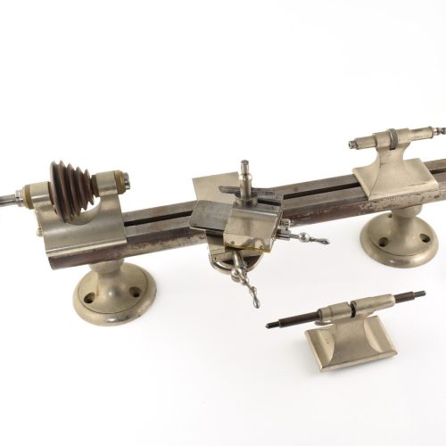 Vintage American Watch Tool Co WW Watchmakers Lathe with Compound Slide, Tailstocks, and Drilling Attachment