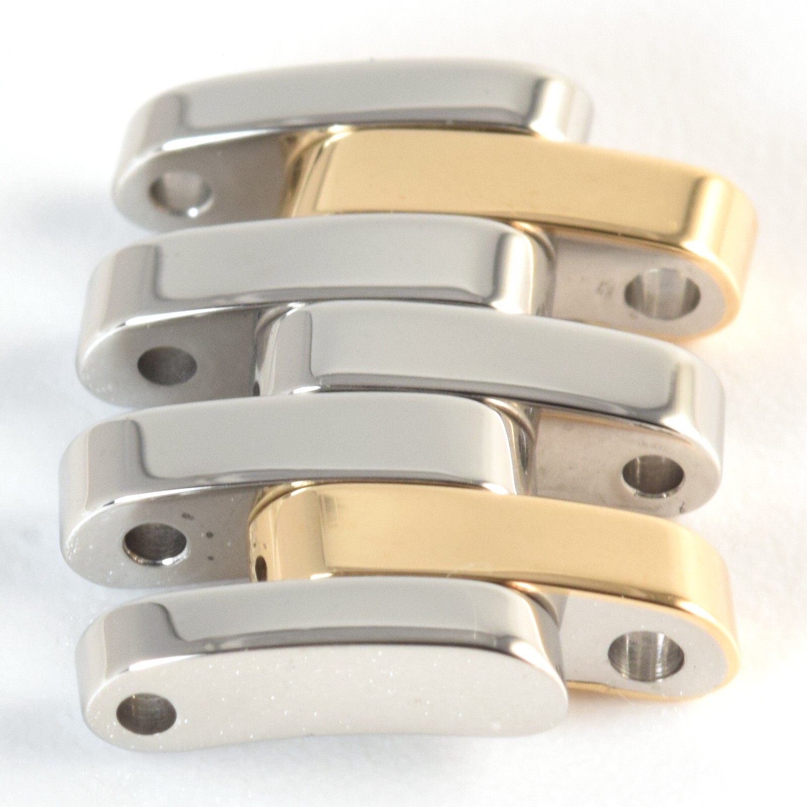 New and Authentic Omega De Ville Prestige 32.7mm Gold and Steel 6001/761 Watch Strap Link - Image 4