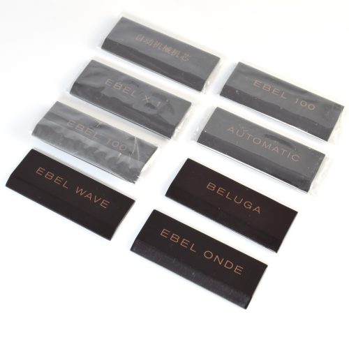 Set of 8 Authentic EBEL Watch Display Name Plaques – Wave, Beluga, Onde, X-1, and More