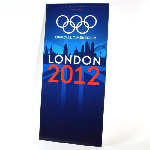 New Authentic Omega London 2012 Olympics Watch Advertising Display Board – 69cm x 32cm