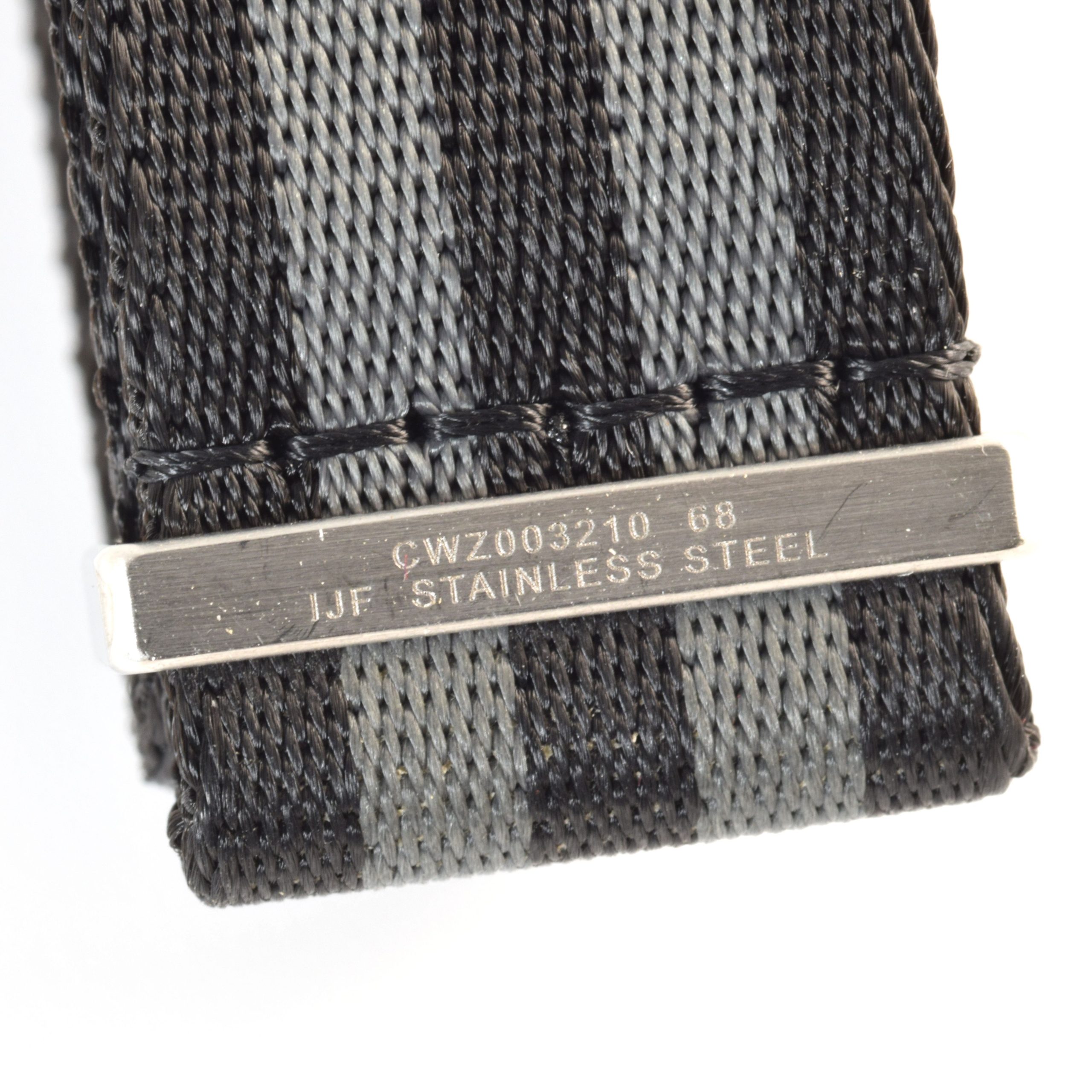 Authentic Omega Seamaster 007 Spectre NATO Watch Strap CWZ003210 – 21mm Black & Grey with Buckle - Image 7