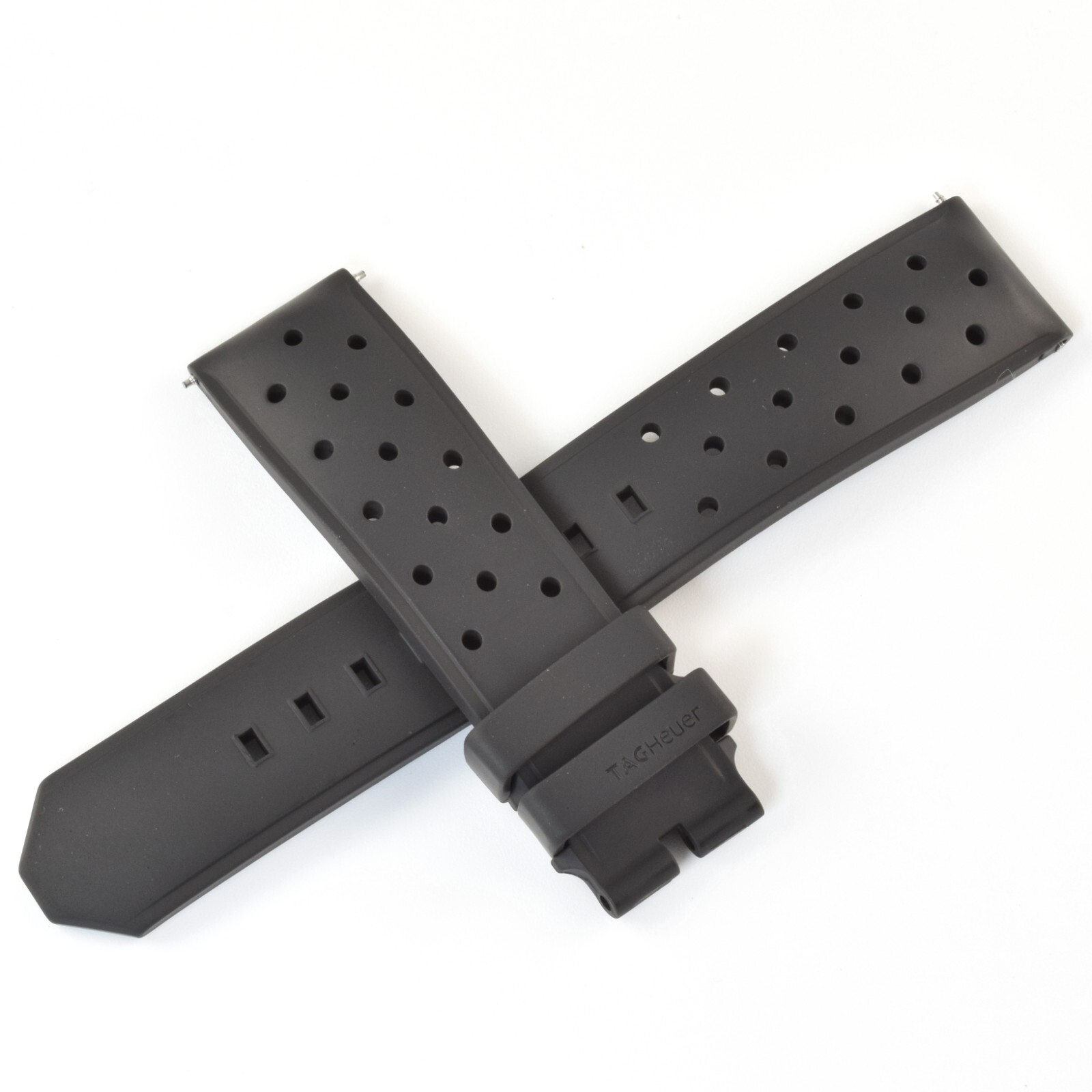TAG Heuer Formula 1 Black Rubber FT8024, BT0724 Watch Strap 21.5mm – 18mm Wide - Image 2