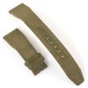 IWC Pilot’s EasX-CHANGE green canvas watch strap – 21mm to 18mm with calf leather underside