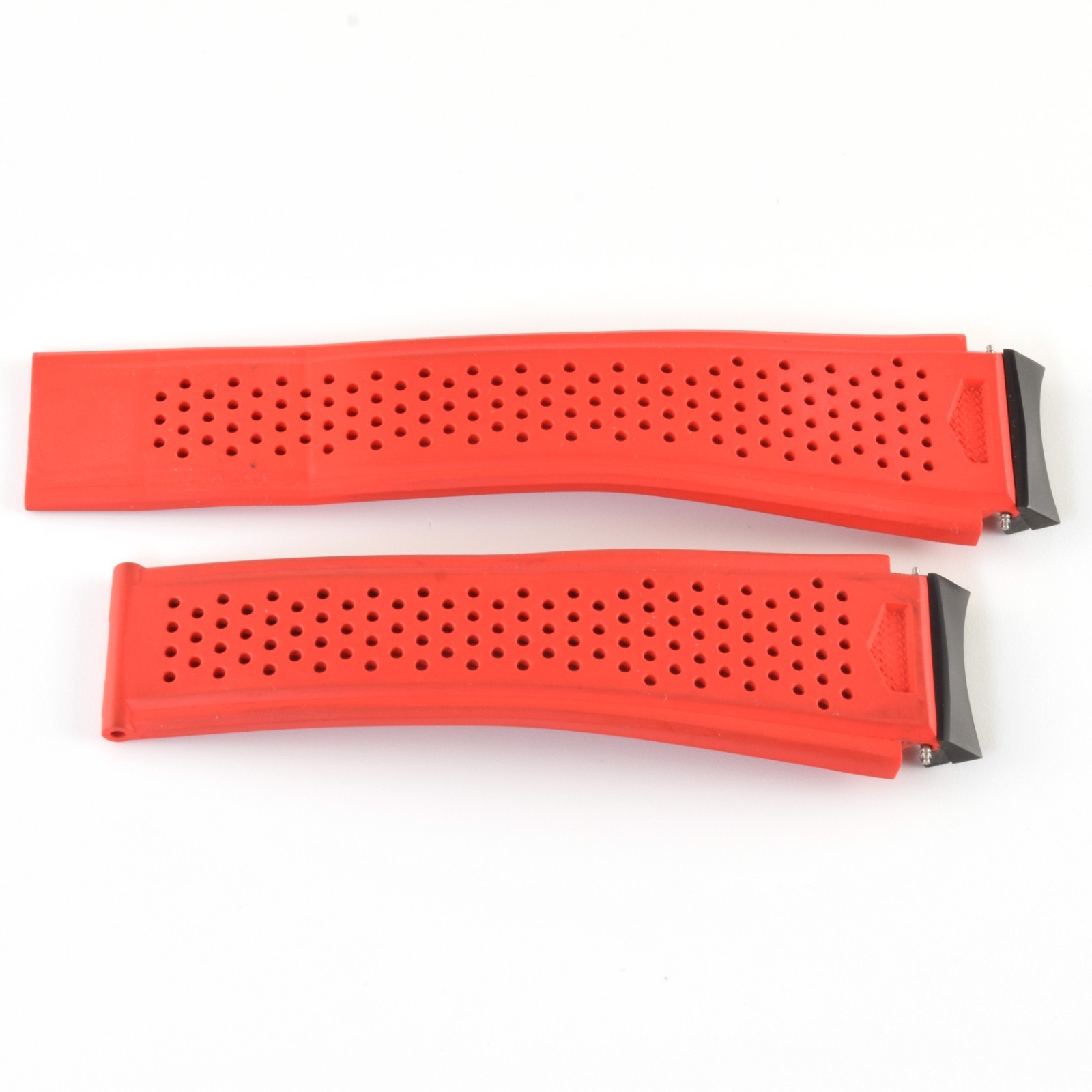 TAG Heuer Carrera CAR2A1Z Red Rubber Watch Strap FT6050 Band 21mm to 20mm - Image 7
